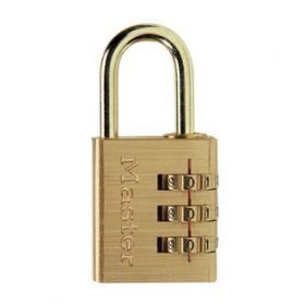 Masterlock messing cijfercombinatiehangslot - 30 mm