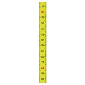 Memolon geel vlak machinemeetlint verticaal onder - 3 m x 13 mm