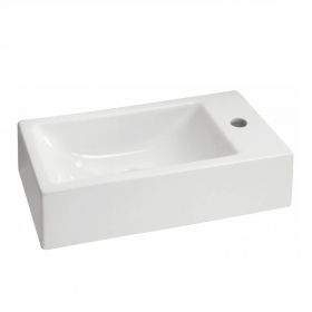 Metis rechthoekig fontein 50x25x13 wit L/R