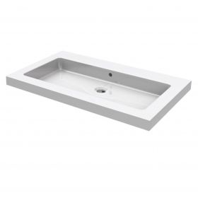 Wiesbaden keramische meubelwastafel 80x46 zonder kraangat