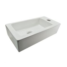 Wiesbaden Rhea XS Fontein 36x18 cm Wit Rechts