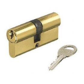 M-LOY messing dubbele europrofielcilinder gelijksluitend - 20 - 20 mm