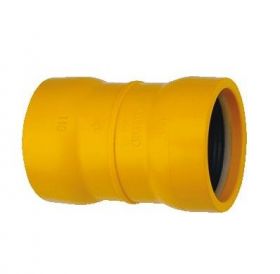 Wavin Pvc steekmof 63mm geel (gas)
