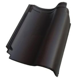 Monier OVH206 Gevelpan Rechts - Zwart Glazura Engobe