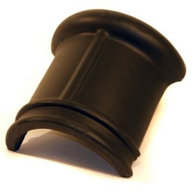 Monier OVH206 Halfronde Topgevel Beginvorst - Zwart Glazura Engobe