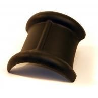 Monier OVH206 Halfronde Topgevel Eindvorst - Zwart Glazura Engobe