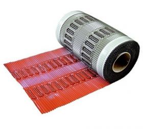 Ventilerende nok- en hoekkeperrol 34 cm breedte 5 meter per rol rood