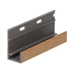 Omrandingsprofiel met ontwatering Keralit Licht eiken - Classic (met houtnerf) 400 cm