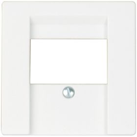 Opus 55 afdekplaat voor USB laadcontactdoos alu - zilver - zijdeglans