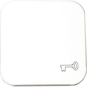 Opus 1 bedieningselement met sleutel symbool helder wit