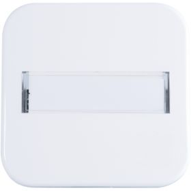 Opus 1 bedieningselement met tekstveld alpinewit