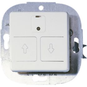 Opus 1 elektronische rolluik- /jalouzieschakelaar met weekautomaat helder wit