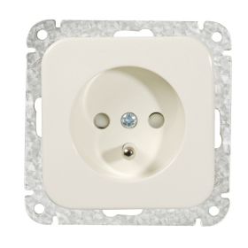 Opus 1 geaarde contactdozen internationaal helder wit