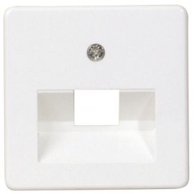 Opus 55 afdekking voor ISDN/DATA aansluitdozen 1-voudig polarwit