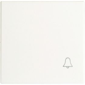 Opus 55 bedieningselement met bel symbool alu - zilver - zijdeglans