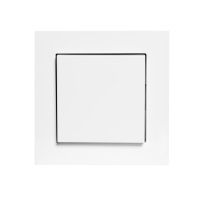 Opus 55 Fusion pulsschakelaarwip, polarwit afdekraam enkelvoudig