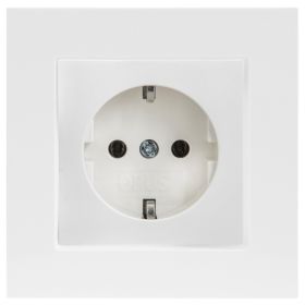 Opus 55 geaarde contactdoos compleet Kubus