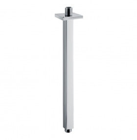 Wiesbaden luxe douche-arm vierkant plafondbevestiging 30cm chroom