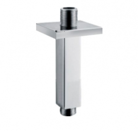 Wiesbaden luxe douche-arm vierkant plafondbevestiging 15cm chroom