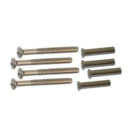 Patentbout M4x38mm nikkel - 16 stuks