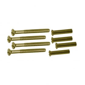 Patentbout M4x45mm messing - 16 stuks
