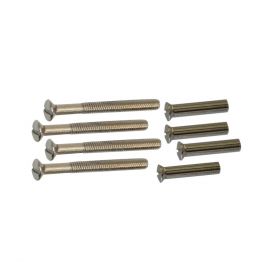 Patentbout M4x45mm nikkel - 16 stuks