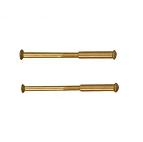 Patentbout M4x55mm messing - 8 stuks