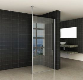 Wiesbaden set verticale stabilisatiestang+plafond bev.chroom