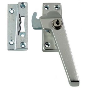 Raamsluiting met nok buitendraaiend rechts aluminium SKG*