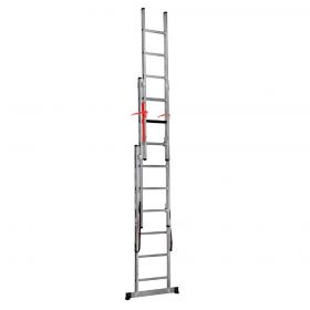 Reformladder 3-delig + Top Safe met 3x8 sporten en Werkhoogte 600 cm (Levertijd ca. 1 week)