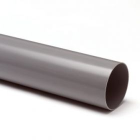 4 Meter PVC HWA buis Ral7037 Grijs 100 x 1