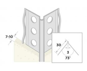 Ripstaal Hoekbeschermer 1041 Aluzink