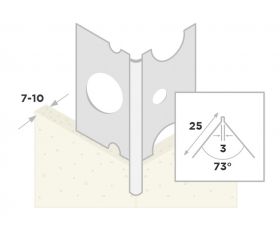 Ripstaal Hoekbeschermer 1040 (260cm)