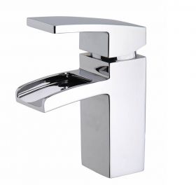 Wiesbaden Rombo waterval-kraan+klikwaste chroom