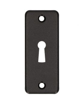 Sleutelgatplaat 83x24mm aluminium zwart - per stuk