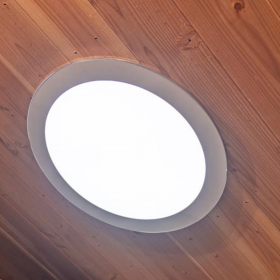 Solatube diameter 53cm Plafondplaat rond opbouw wit binnenzijde
