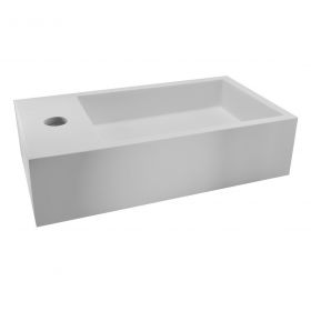 Wiesbaden Solid Surface fontein links 400x220x100