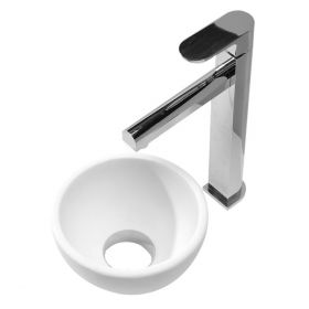 Wiesbaden Solid Surface opzetfontein rond 200x200x110