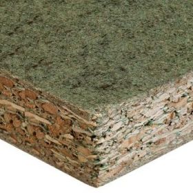 Groene spaanplaat 10mm V313 waterwerend (250x125cm) 