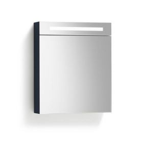 Spiegelkast 58 cm met verlichting antraciet