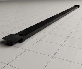stabilisatiestang 120 compleet voor inloopdouche + raster zwart