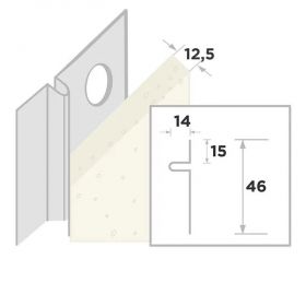Stucstop aansluitprofiel 1319 vz L=300 cm