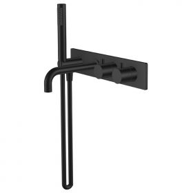 Wiesbaden Style inbouw badthermostaat muur mat-zwart