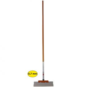Super Prof Multi Click wand/vloerschraper met houten steel - 570x0,7 mm