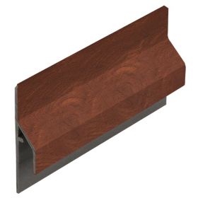 Trim/kraal aansluitprofiel 10mm Keralit dakrand Golden oak - Classic (met houtnerf) 600 cm
