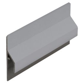 Trim/kraal aansluitprofiel 10mm Keralit dakrand Grijs - Classic (met houtnerf) 600 cm