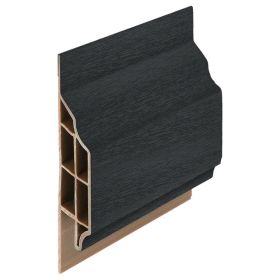 Trim/kraal sierlijst klassiek Zwartgrijs - Classic (met houtnerf) 600 cm
