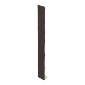 Tussenstuk 350mm Keralit dakrand Donkerbruin - Classic (met houtnerf)