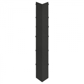 Uitwendig hoekstuk 350mm Keralit dakrand Grafietzwart - Classic (met houtnerf)