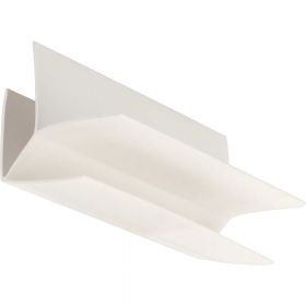 Uitwendig hoekverbindingprofiel 10mm Verkeerswit 600 cm